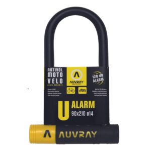 antivol vélo en U Auvray avec alarme dimensions 90 x 210