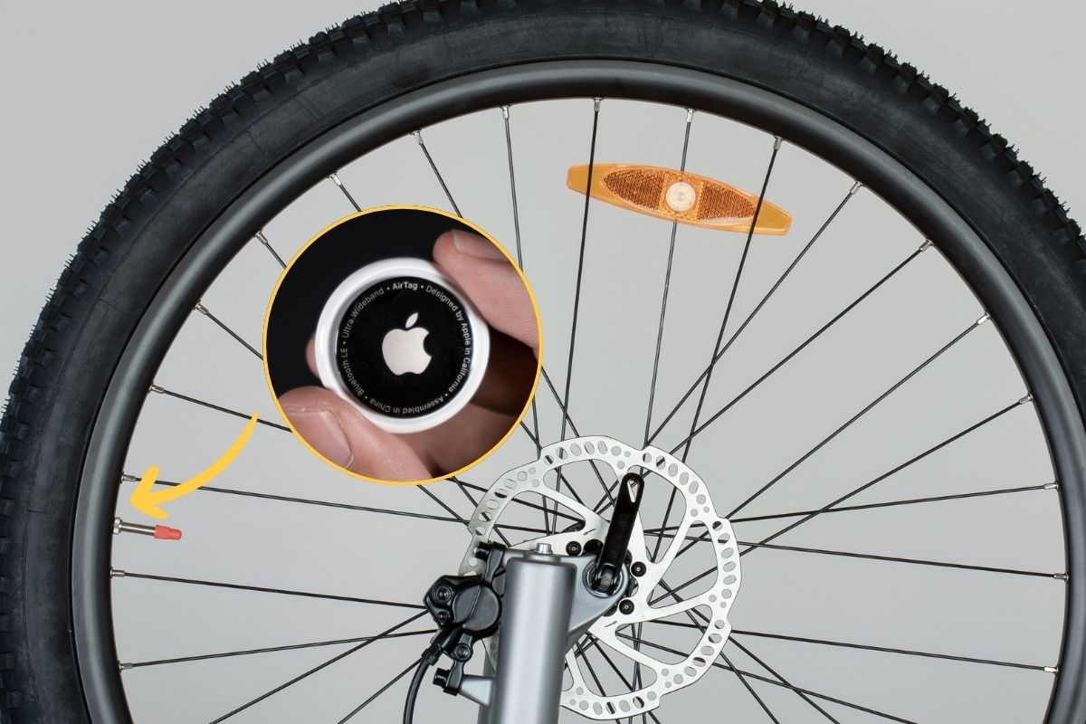 cacher-airtag-pneu-velo airtag caché dans le pneu tubeless